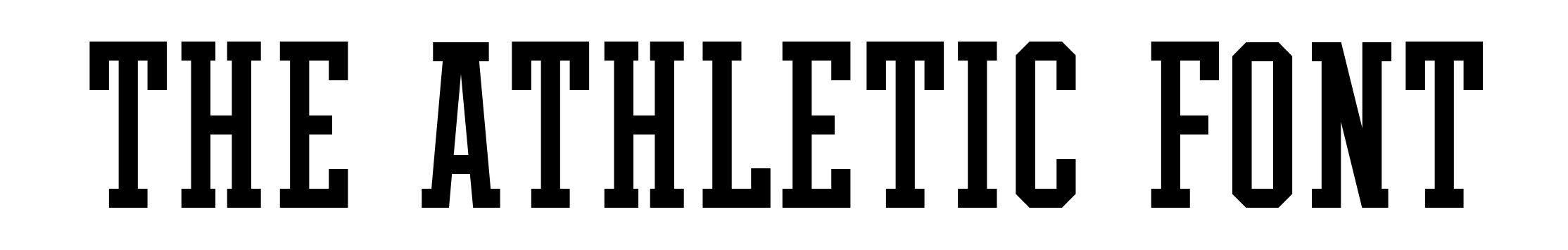 The Athletic Font